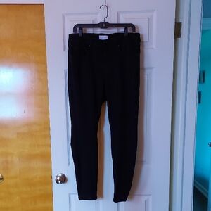 Lane Bryant Black Skinny Jeans with Tapered Legs